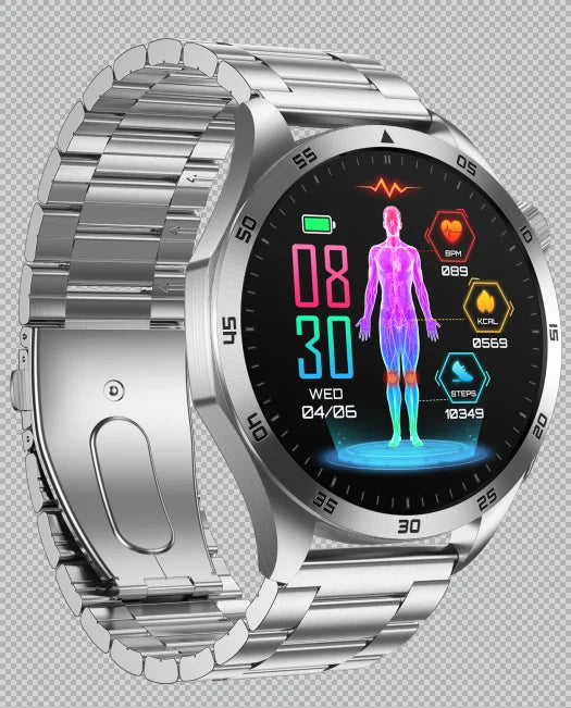 Marsyu Health Smartwatch – ECG+PPG, Bluetooth Call, Multi Health Monitor