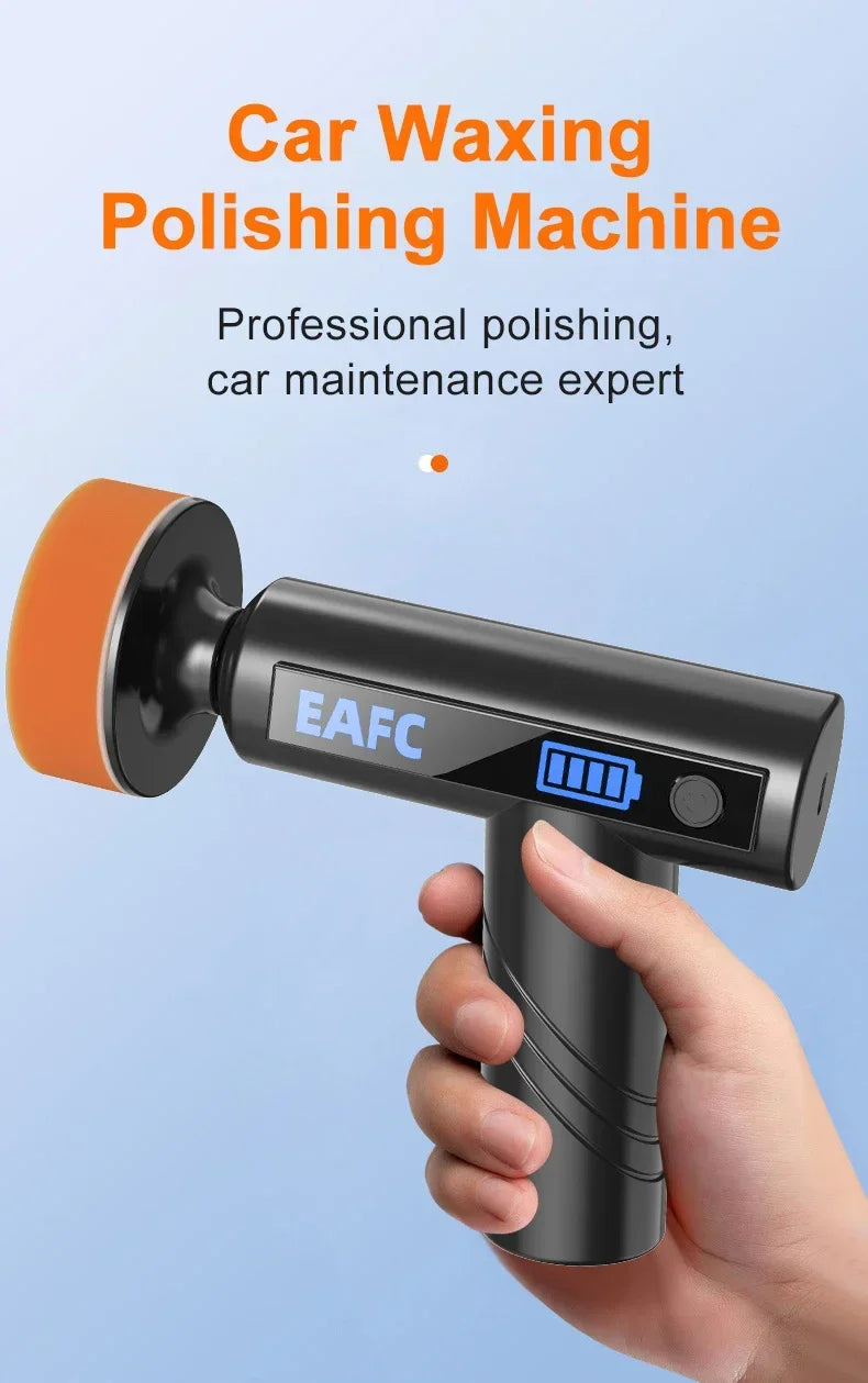 Wireless Car Polisher – Handheld Polishing & Waxing Machine for Car Detailing
