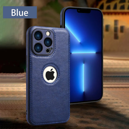 High Quality PU Leather Case for Apple iPhone 17 Pro Max 11 12 13 14 15 16 Plus Logo View Luxury Business Mobile Phone Cover