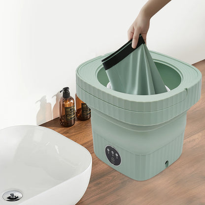 6L Portable Washing Machine Foldable Household Washing Automatic Soap Dispenser, Rechargeable Electric Soap Dispenser W/ Infrared Sensor, Contactless Automatic Soap Dispenserachine Multifunctional Washing Machine for Home Bus