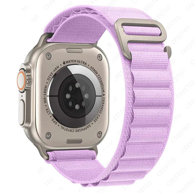 Alpine Loop Strap for Apple Watch – Rugged Adjustable Band (40–49mm, Ultra/Series Compatible)