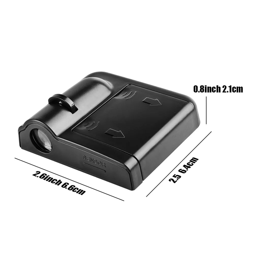 1/2PCS Auto Badge Door Decor Lamp Welcome Lights Wireless Laser Projector For Audis Sline TT A1 A2 A3 A4 A5 A6 A7 A8 8P B6 Q5 Q1