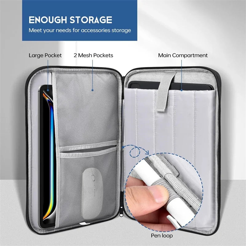 Laptop Sleeve Case with Handle – Protective Bag for MacBook Air/Pro 13–16” (M2–M4 Compatible)