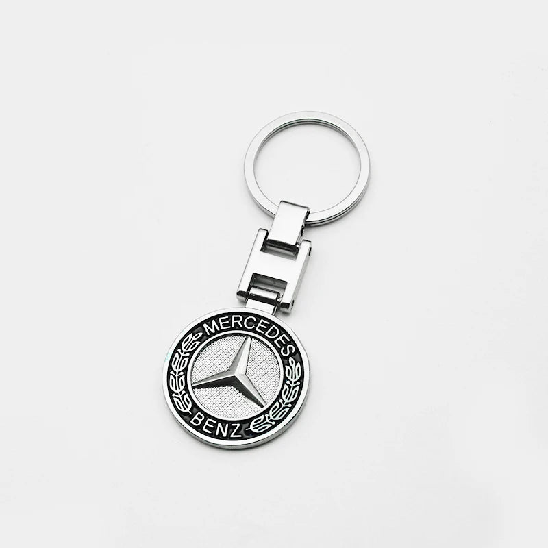 Metal/Leather Keychain Hand-Woven Key Rope Key Ring Key Holder For Mercedes Benz AMG W204 W205 W212 W213 W221 W117 W177 GLA GLE