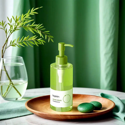 Korean Beplain Mung Bean Clay Mask & Cleansing Oil Set – Deep Clean Face Serum