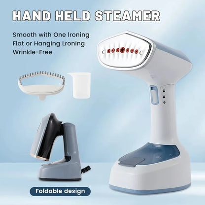 1500W Hand-Held Fold Ironing Machine Fast Heat Small Portable Household 350ml Steam Handheld Fabric Steamer For Home Travel