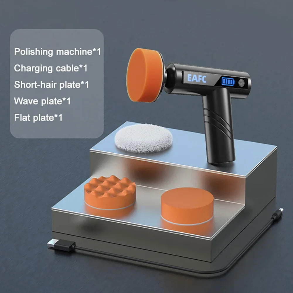 Wireless Car Polisher – Handheld Polishing & Waxing Machine for Car Detailing