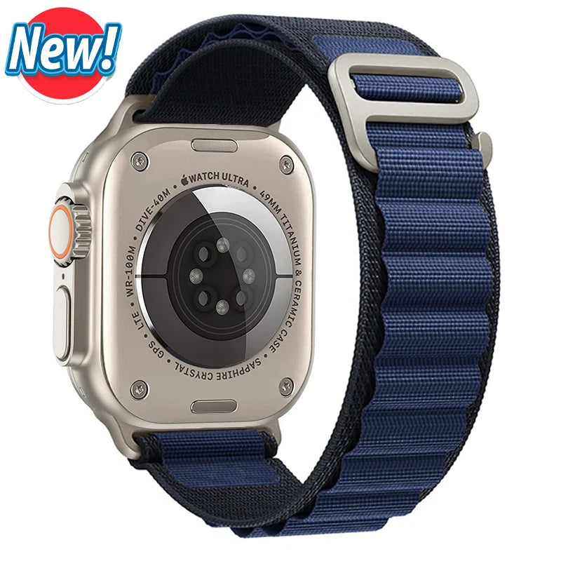 Alpine Loop Strap for Apple Watch – Rugged Adjustable Band (40–49mm, Ultra/Series Compatible)