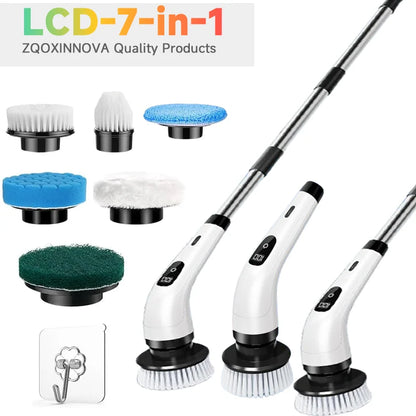 Cordless Household Spin Scrubber Kitchen Gadgets Hair Brushes Bathroom Broom Toilet  Multipurpose Cleaning Brush  Electric Mops
