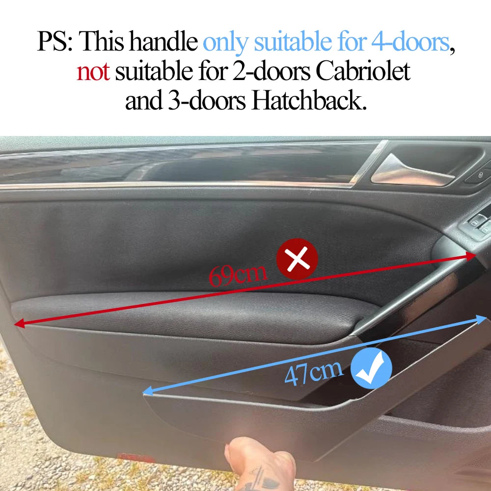 Interior Door Pull Handle Cover Trim for VW Golf 6 GTI MK6 (2009–2014) Left & Right Set