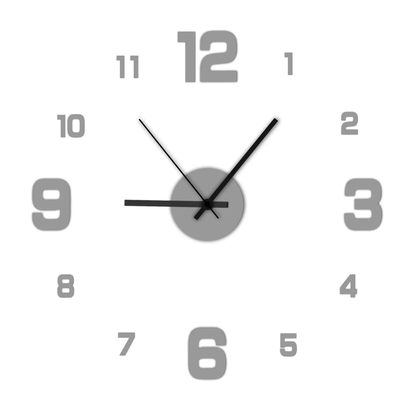 Creative Frameless DIY Wall Clock – Modern Silent Wall Decoration for Living Room & Office