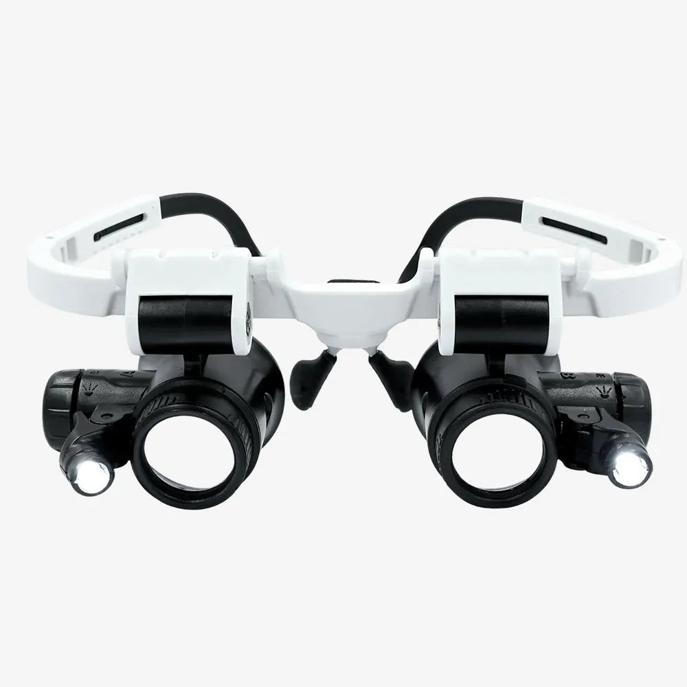 Head Mounted Magnifying Glass with LED – 8X/15X/23X Precision Repair Tool