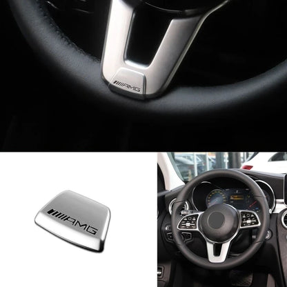 Car Emblem Badge Steering Wheel Decoration Trim Sticker For Mercedes Benz AMG W206 W204 W205 W212 W213 W221 W222 W223 W251 W464