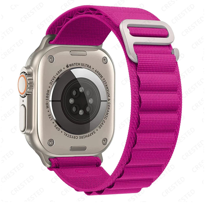Alpine Loop Strap for Apple Watch – Rugged Adjustable Band (40–49mm, Ultra/Series Compatible)