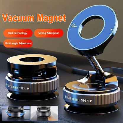 MagSafe Car Phone Holder – Magnetic Suction Cup Mount with 360° Rotation & Foldable Design