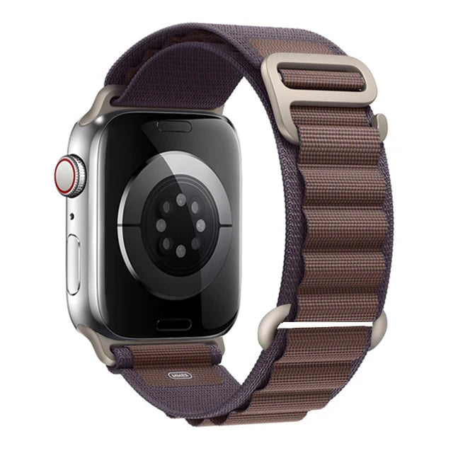 Nylon Alpine Strap for Apple Watch – Adjustable Sport Band (40–49mm, Ultra & Series Compatible)