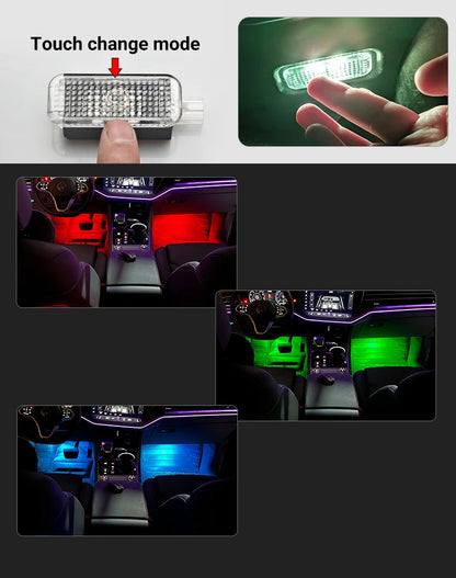 Car Interior Ambient LED Lights Kit (Footwell Lighting)