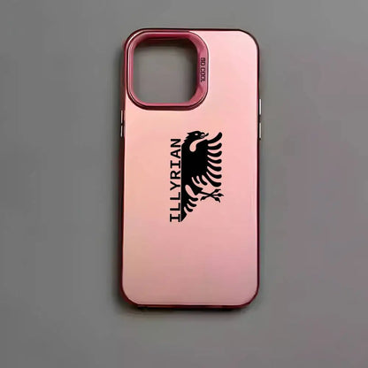 Albania Flag Eagle Logo Phone Case For IPhone 17 16 15 14 13 12 11 Pro Max Air Multicolor Matte Laser Metallic Aurora Funda