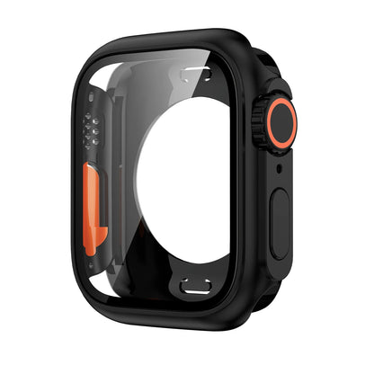 Apple Watch Bumper Case with Screen Protector – Hard PC Front & Rear Cover (40–45mm, Series Compatible)
