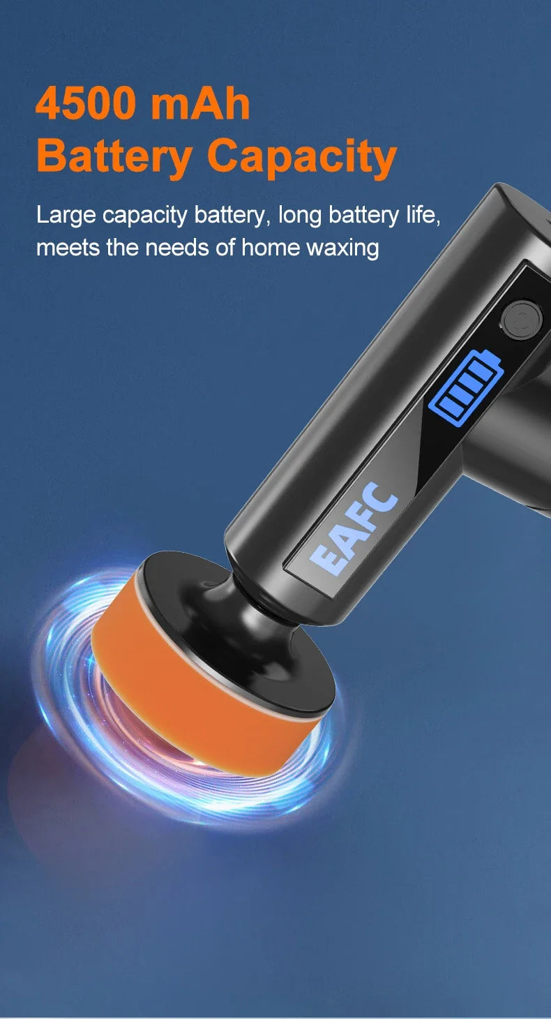 Wireless Car Polisher – Handheld Polishing & Waxing Machine for Car Detailing