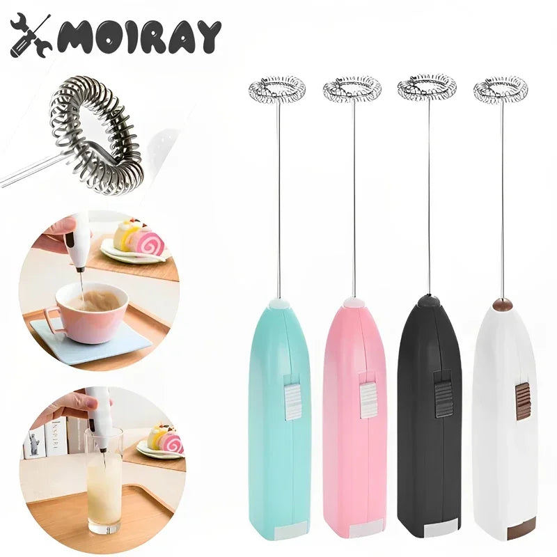 Mini Electric Milk Frother – Wireless Handheld Coffee Whisk & Egg Beater