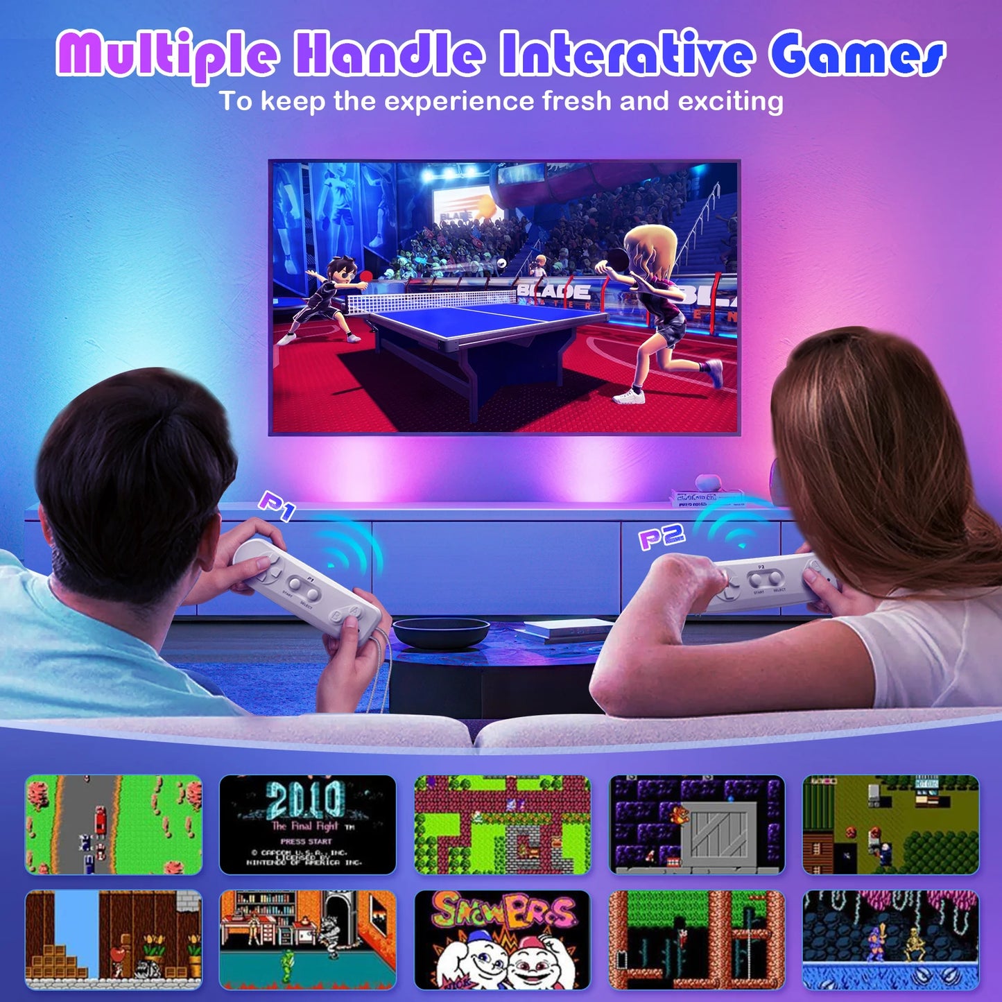 Double Dance Mat for TV – 2 Player Music Game Mat with Controllers