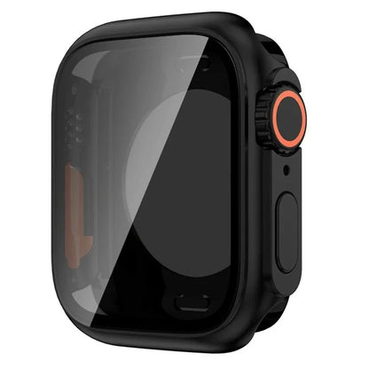 Apple Watch Bumper Case with Screen Protector – Hard PC Front & Rear Cover (40–45mm, Series Compatible)