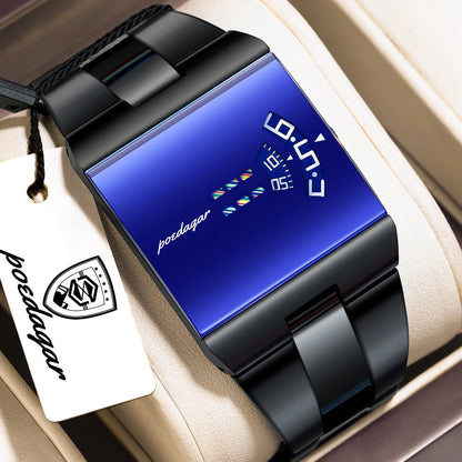 POEDAGAR Fashion Military Man Clock Waterproof Stainless Steel Elegant Man Wristwatch Quartz Business Men's Watches Reloj Hombre