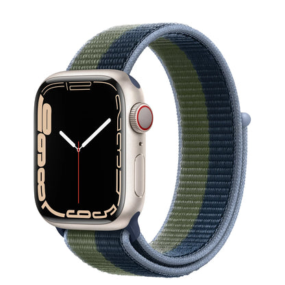 Nylon Loop Strap for Apple Watch Band 46mm 44mm 40mm 42mm 45mm 41mm 49mm 44 mm Bracelet iWatch Series Ultra 2 11 10 9 SE 7 6 5 4