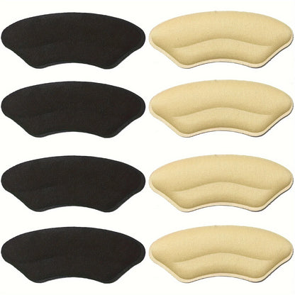 8PCS Self-Adhesive Heel Pads for Better Shoe Fit & Comfort