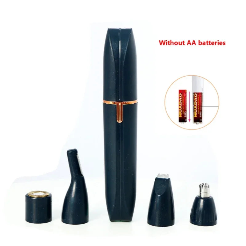 4-in-1 Electric Hair Remover – Full Body Shaver, Facial Epilator & Bikini Trimmer