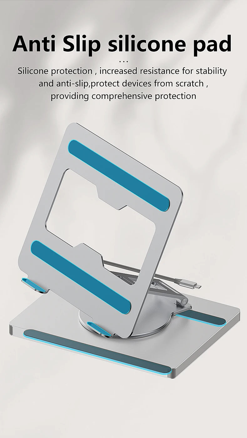 Blueendless 10-in-1 USB-C Hub & iPad Holder – 4K 60Hz Docking Station with 100W PD Charging