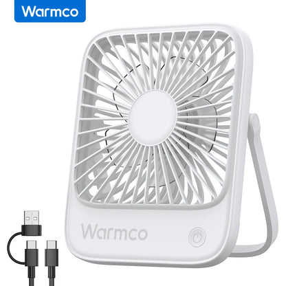 Mini USB Desk Fan – Portable 3-Speed 180° Rotation Quiet Personal Fan