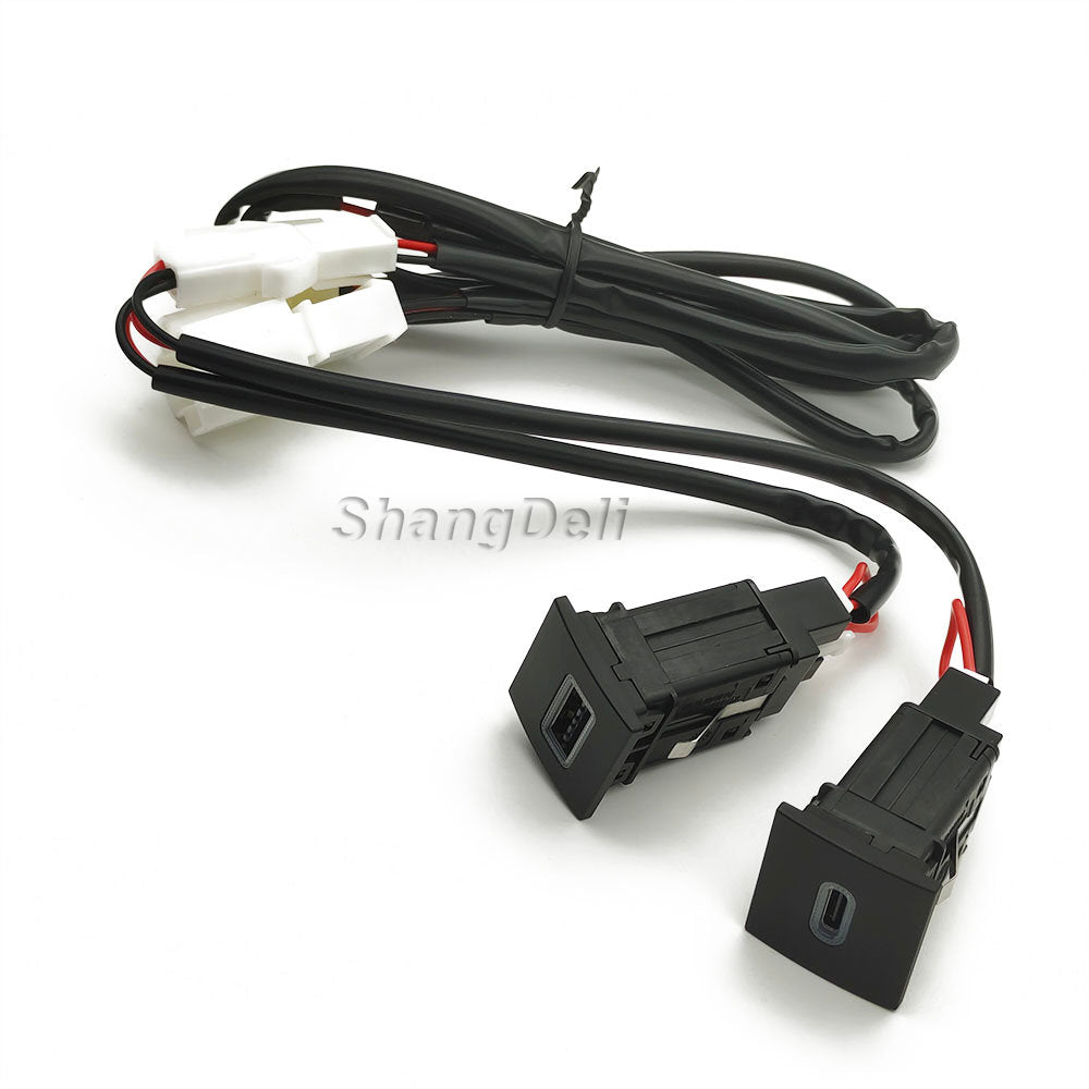 Fast Charging Car USB Adapter (PD & QC3.0 Power Button)