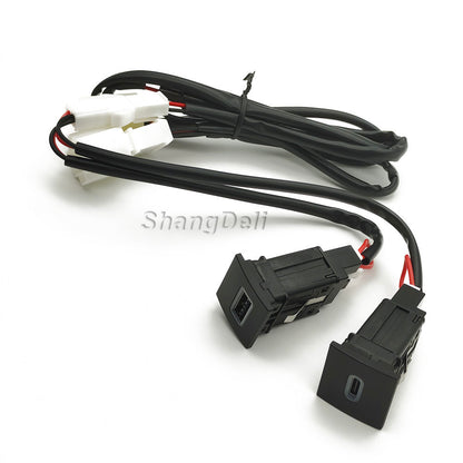 Fast Charging Car USB Adapter (PD & QC3.0 Power Button)