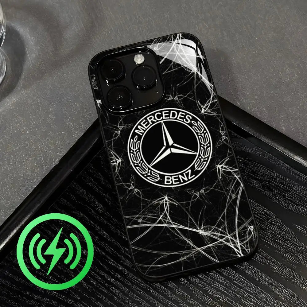 Sport-B-Ben-zS-Merce-des-A-AMGes Phone Case For iPhone17 16 15 14 13 12 11 X XR XS 8 Plus Mini Pro Max Glass Case