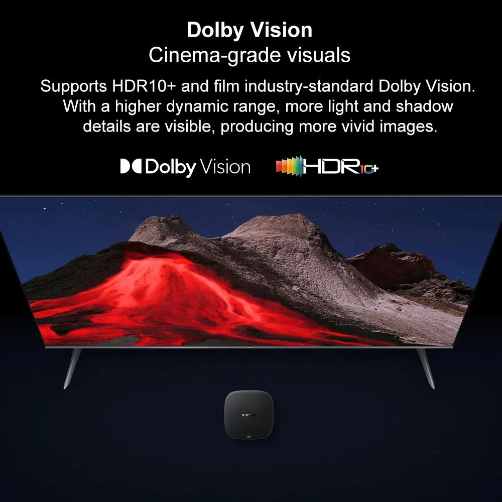 New Xiaomi TV Box S 3rd Gen,Google TV 4K UHD Media Player,Dolby Vision HDR10+ Smart Android TV Box, Google Assistant Set-Top Box