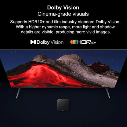 New Xiaomi TV Box S 3rd Gen,Google TV 4K UHD Media Player,Dolby Vision HDR10+ Smart Android TV Box, Google Assistant Set-Top Box