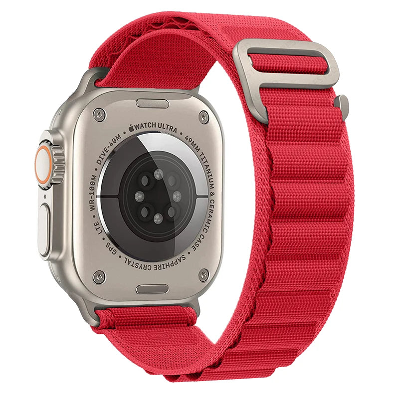 Alpine Loop Strap for Apple Watch – Rugged Adjustable Band (40–49mm, Ultra/Series Compatible)