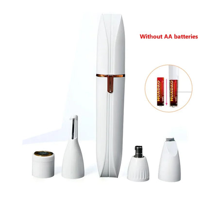 4-in-1 Electric Hair Remover – Full Body Shaver, Facial Epilator & Bikini Trimmer
