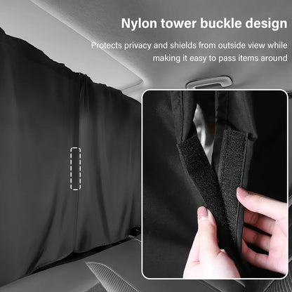 4PCS Car Privacy Curtain Set – Detachable Window Shades for Travel & Camping
