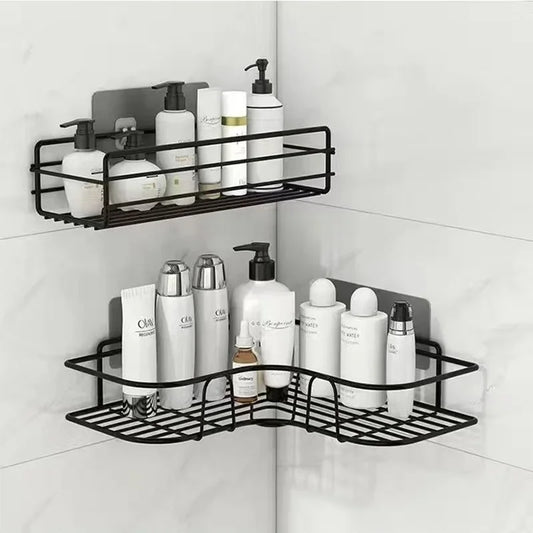 Bathroom Floating Wall Shelf – Metal Storage Organizer for Bathroom, Kitchen & Shower