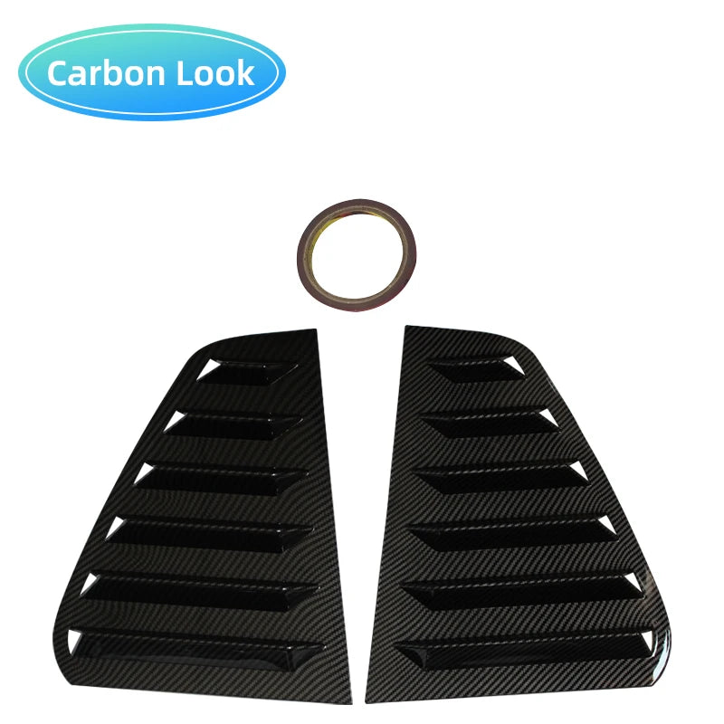 Pair Rear Side Window Trim Spoiler For VW Golf 5 Golf 6 Golf 7 MK5 MK6 MK7 MK7.5 2003-2020 Window Shutter Cover Louver Air Vents