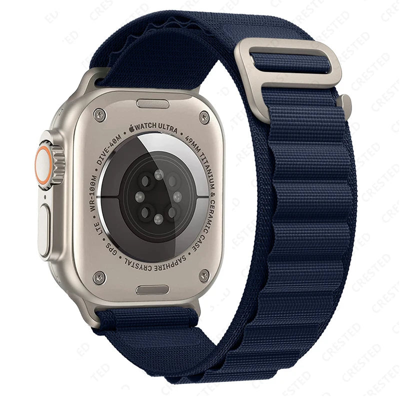 Alpine Loop Strap for Apple Watch – Rugged Adjustable Band (40–49mm, Ultra/Series Compatible)