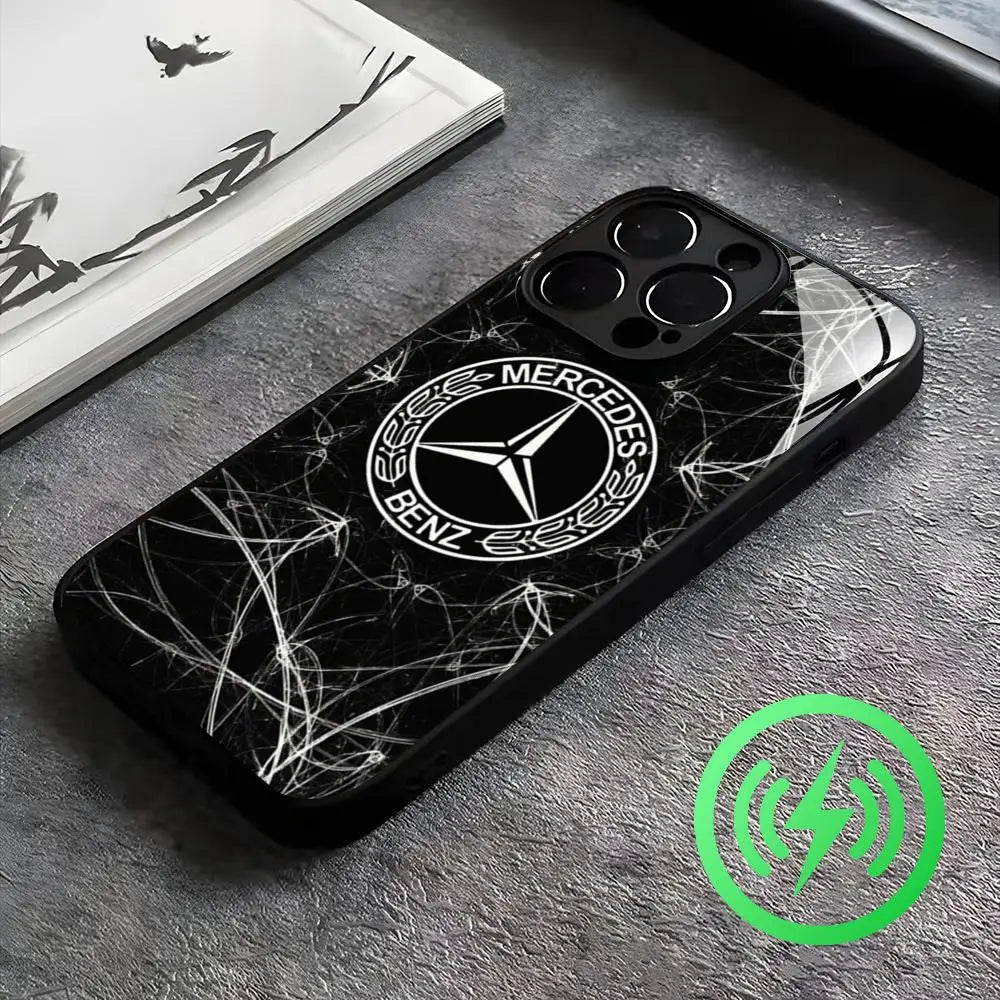 Sport-B-Ben-zS-Merce-des-A-AMGes Phone Case For iPhone17 16 15 14 13 12 11 X XR XS 8 Plus Mini Pro Max Glass Case