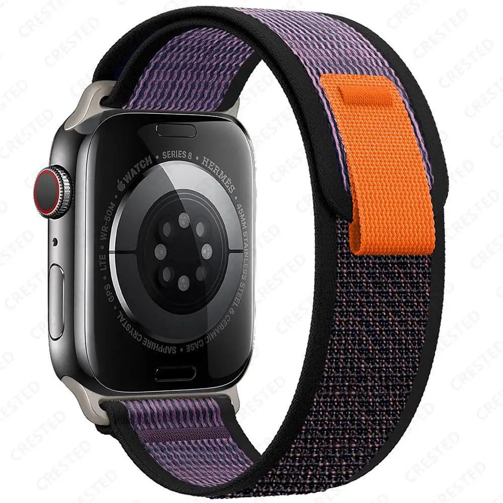 Trail Loop Strap for Apple Watch – Adjustable Sport Band (40–49mm, Ultra/Series Compatible)