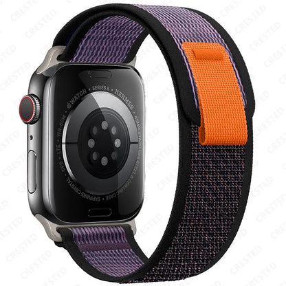 Trail Loop Strap for Apple Watch – Adjustable Sport Band (40–49mm, Ultra/Series Compatible)