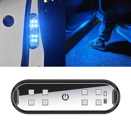 2PCS RGB Wireless Car Door LED Lights – Magnetic Welcome & Warning Lamps