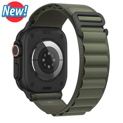 Alpine Loop Strap for Apple Watch – Rugged Adjustable Band (40–49mm, Ultra/Series Compatible)