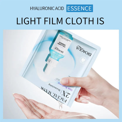 BIOAQUA Centella Collagen Face Mask (20pcs) – Hydrating & Refreshing Sheet Masks with Hyaluronic Acid